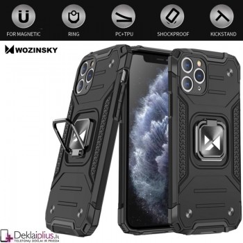 Wozinsky smūgiams atsparus dėklas su žiedu (telefonui Apple Iphone 11 Pro)   